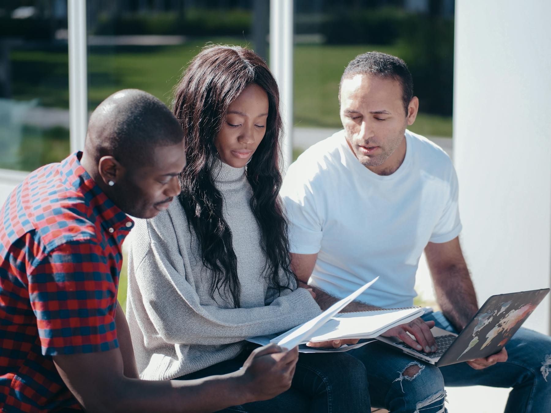 Recruitment team collaborating on project-based hiring plans